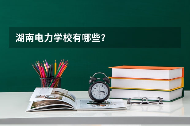 湖南电力学校有哪些？