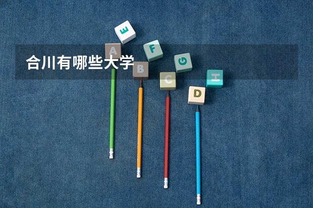 合川有哪些大学