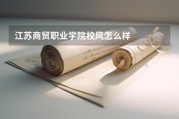 江苏商贸职业学院校风怎么样