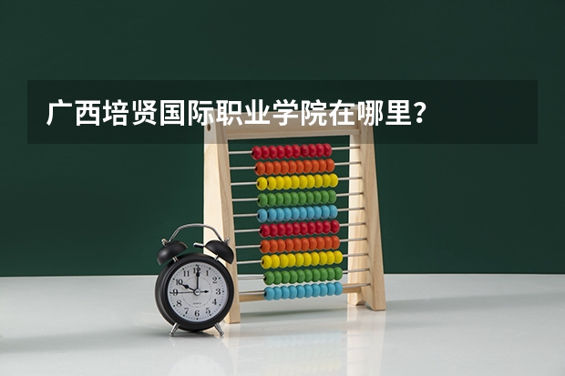 广西培贤国际职业学院在哪里？