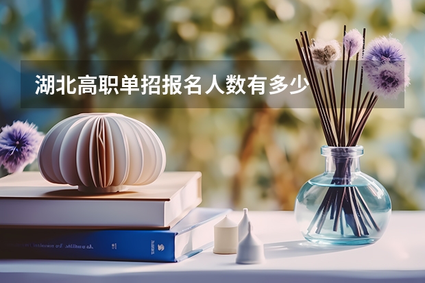 湖北高职单招报名人数有多少