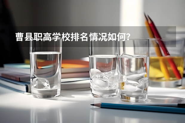 曹县职高学校排名情况如何？