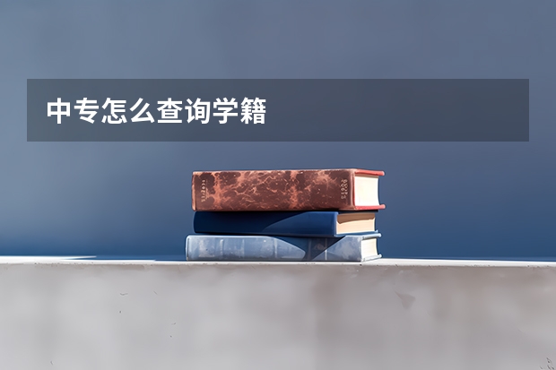 中专怎么查询学籍