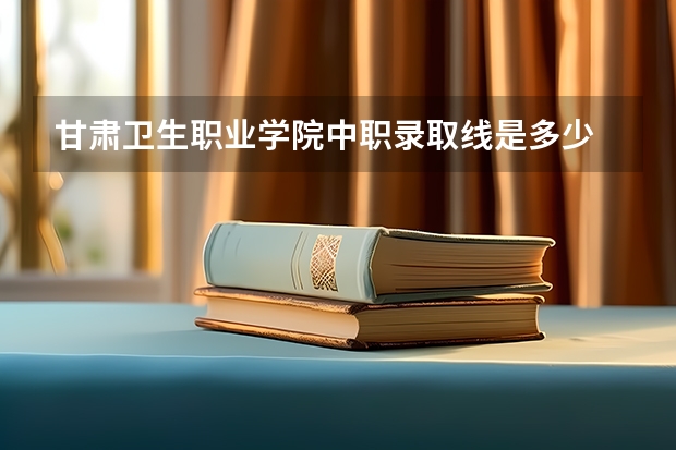 甘肃卫生职业学院中职录取线是多少