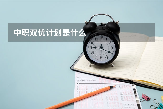 中职双优计划是什么
