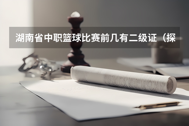 湖南省中职篮球比赛前几有二级证（探析中职学校篮球运动队训练能力）