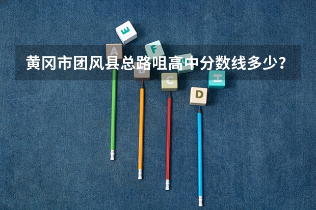 黄冈市团风县总路咀高中分数线多少？