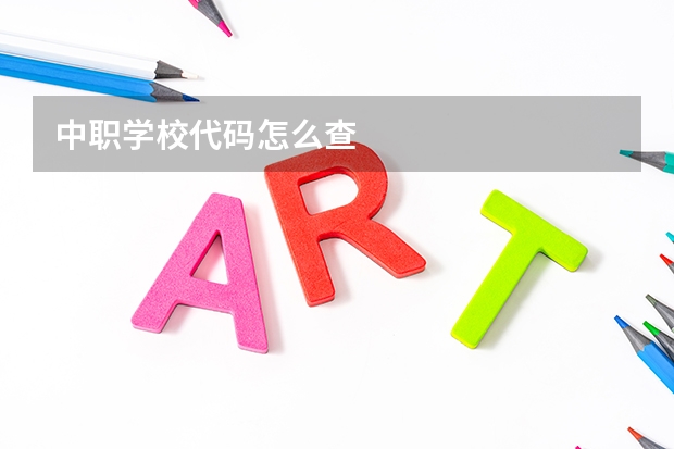 中职学校代码怎么查