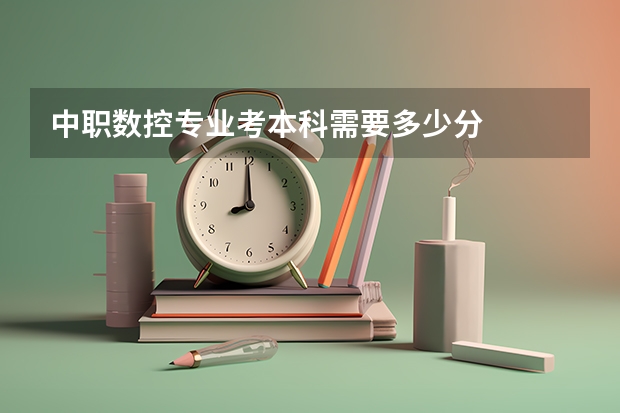 中职数控专业考本科需要多少分